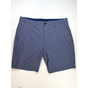 DENALI‎ Men's Shorts, Heather Navy Blue Flat Front Casual Walking, Sz 38